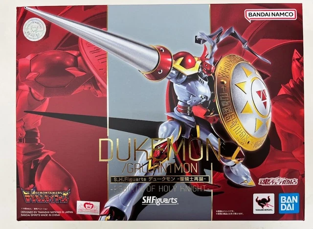 Bandai S.H.Figuarts Digimon Dukemon/Gallantmon 17cm - Action Figure Con Mantello In Stoffa