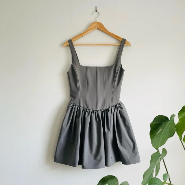 zara grey corset dress ZARA Corset Inspired grey Dress 3067/237 Grey XS S M BNWT