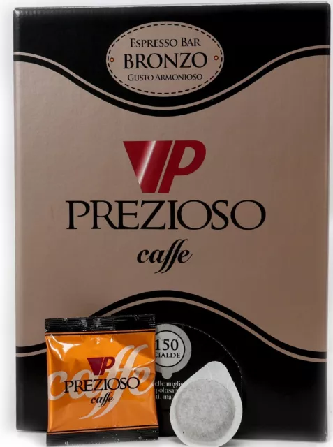 300 Cialde Filtro carta Caffè Prezioso ESE 44mm Miscela Bronzo