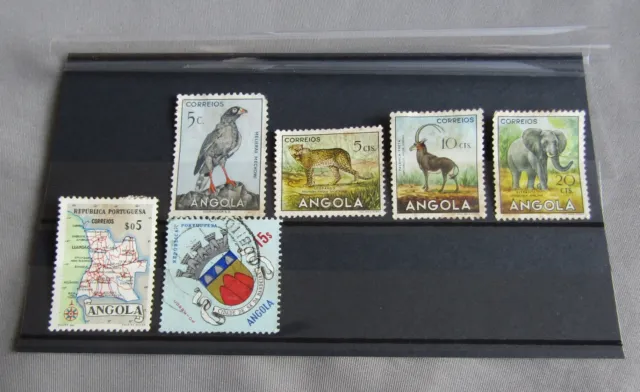 ANGOLA x 6 Stamps 1951-1963 SG: 458. 487. 488. 489. 511. 583.