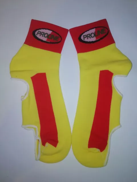 Copriscarpe Ciclismo Cotone Giallo Cycling Covershoes Overshoes One Size