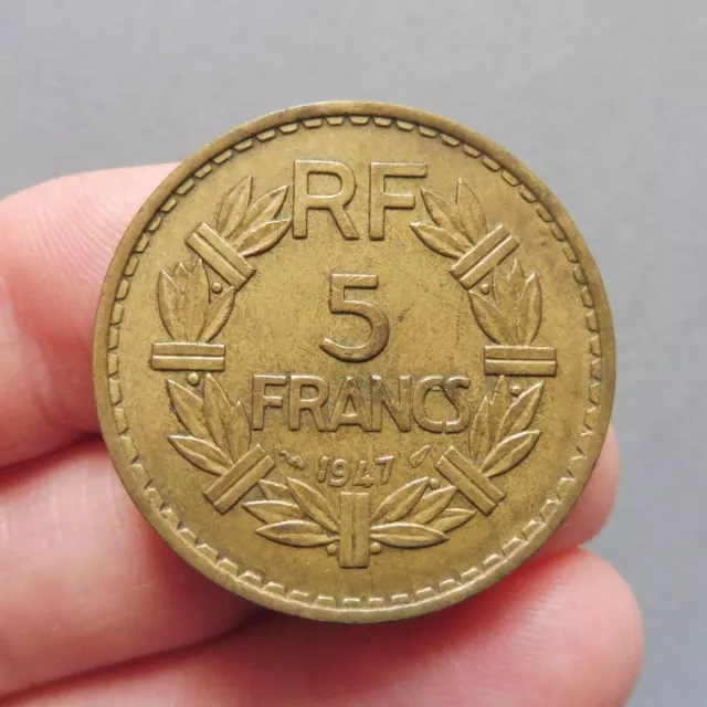 5 Francs "Lavrillier" - Bronze-Alu - 1947 - RARE