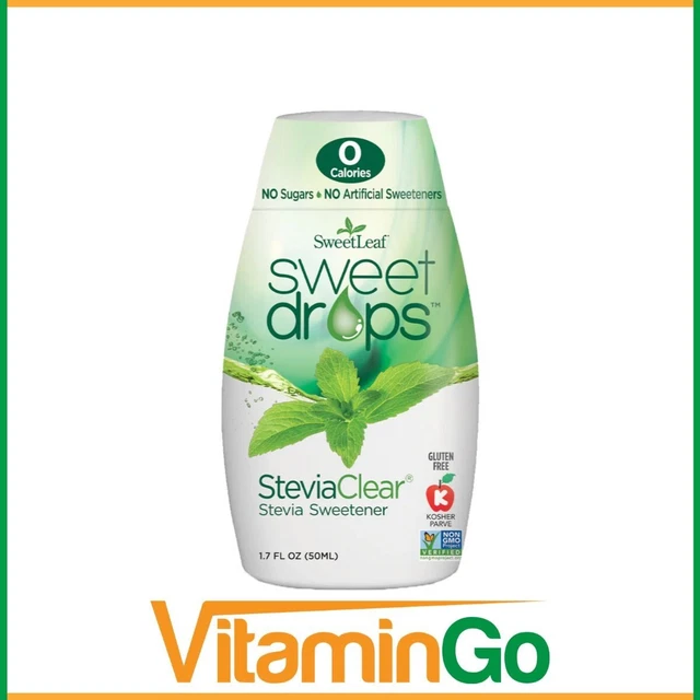 Sweetleaf SteviaClear gocce dolci | 50 porzioni | Keto Friendly | Zero zuccheri