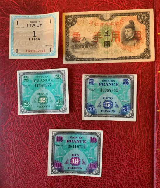 Military Currency Banknotes Collection