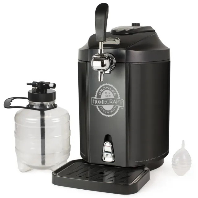 Nostalgia Homecraft On Tap Beer Growler Cooling System, 5L, Stainless Steel