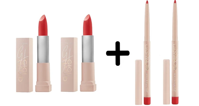 Lápiz labial mate Maybelline New York Gigi Hadid + delineador de labios AUSTYN (paquete de 4) NUEVO