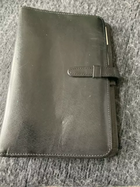 Coach Vintage Black Leather Agenda/Journal