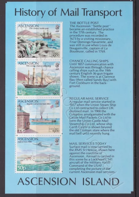 London 1980 International Stamp Exhibition Ascension Island Sheet