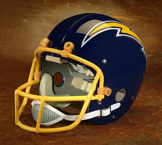 San Diego Chargers style NFL Vintage Suspension Football Helmet - DAN FOUTS 1974