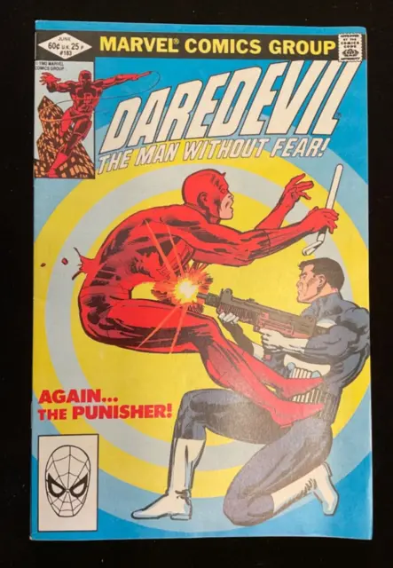 Daredevil #183 ~  1St  Daredevil Vs. The Punisher ~ Marvel Comics 1982
