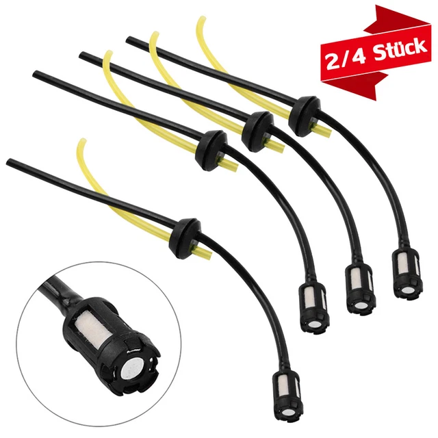 2/4x Benzinschlauch Benzinfilter Dichtung Motorsense Freischneider Heckenschere