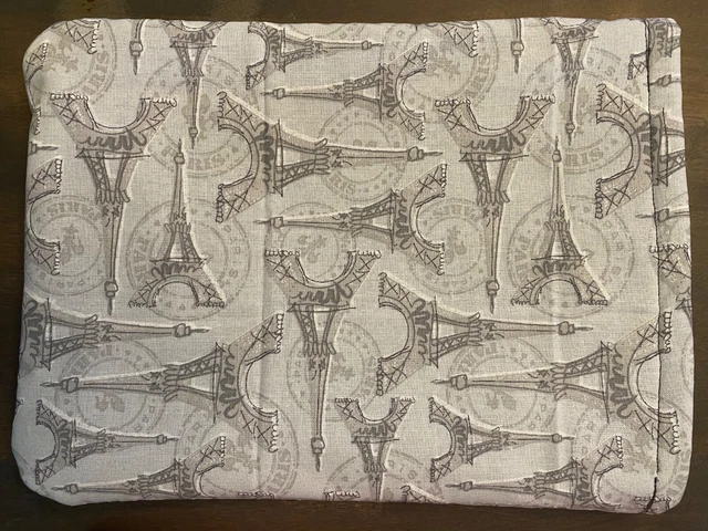 New, handmade book sleeve. Eiffel Tower