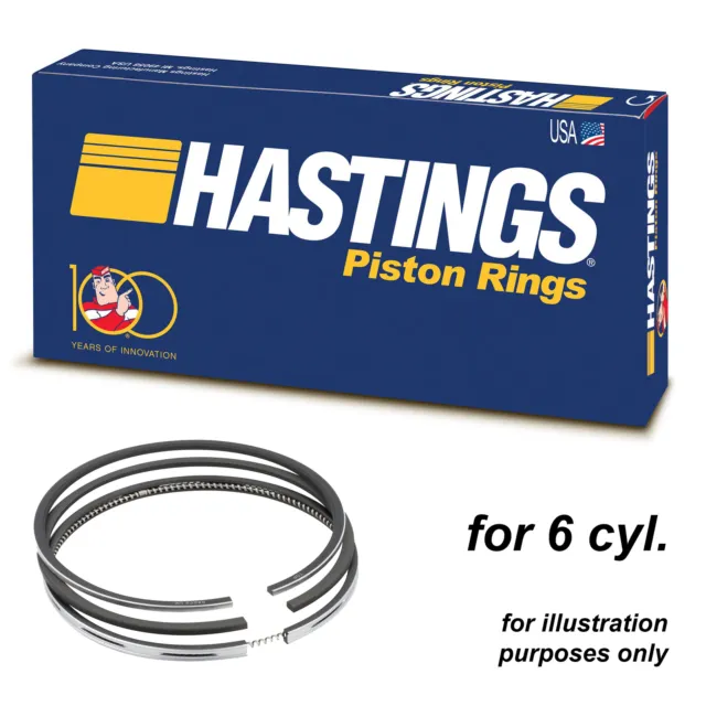 HASTINGS 2C9505 PISTON rings x6 for Mercedes-Benz 2.8L M130 86.50 STD ...