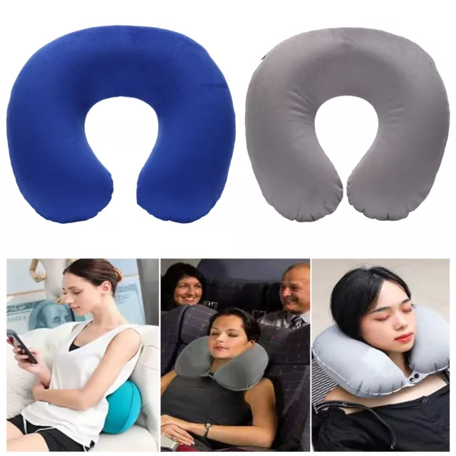 U Shaped Travel Pillow Memory Foam Neck Support Head Rest Car Plane Soft Cushion