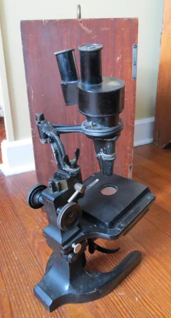 Vintage Spencer Stereoscopic Microscope With Wooden Case