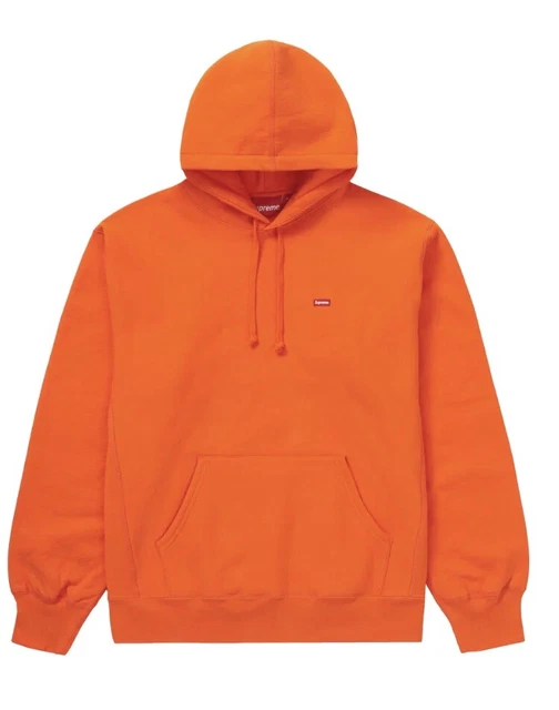 SUPREME SMALL BOX Logo Hoodie Orange SS20 Size Large Hooded 