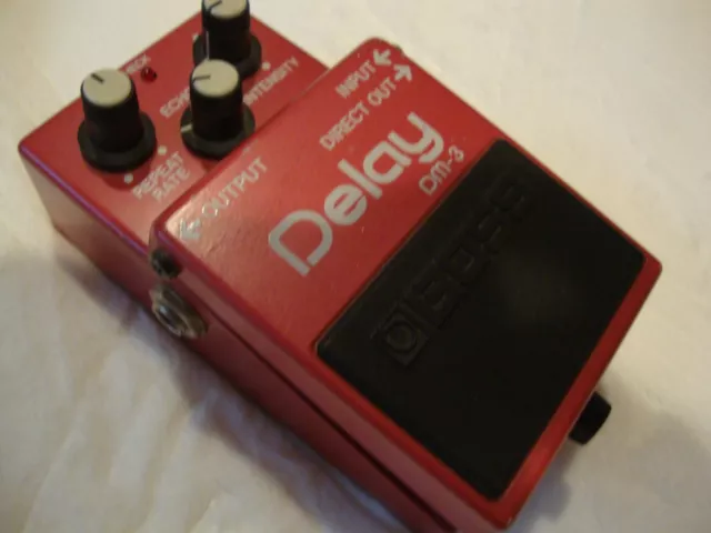 Vintage Boss DM-3 Delay Effects Pedal Tested Excellent Condition w/Boss box