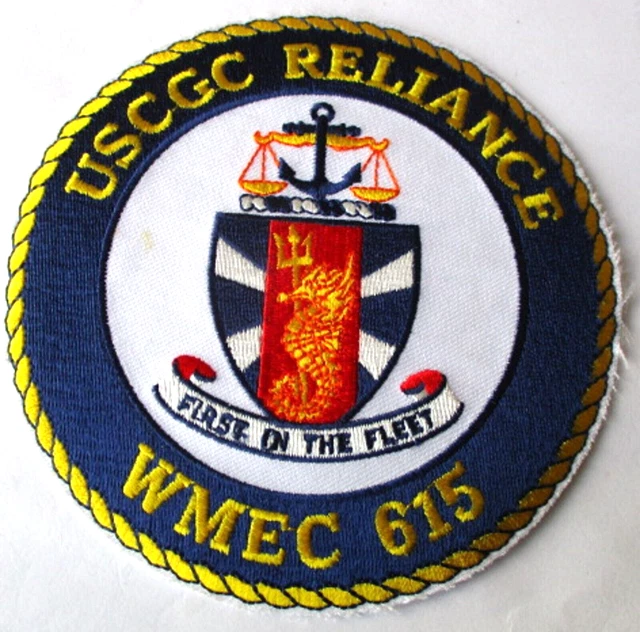 Coast Guard U.s.c.g. Reliance Wmec 615 First Of The Fleet Florida Large Patch