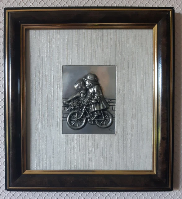 Petit Tableau Portrait Enfant - Cadre Bois, J.B Creuse, Peinture Ancienne, 18,6cm