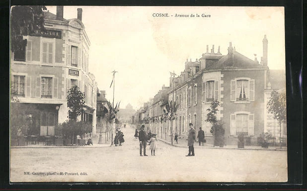 CPA Cosne, Avenue de la Gare