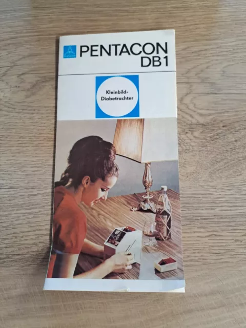 PENTACON DIA Kleinbild-Diabetrachter DB1, OVP, DDR, Netzbetrieb keine Batterie