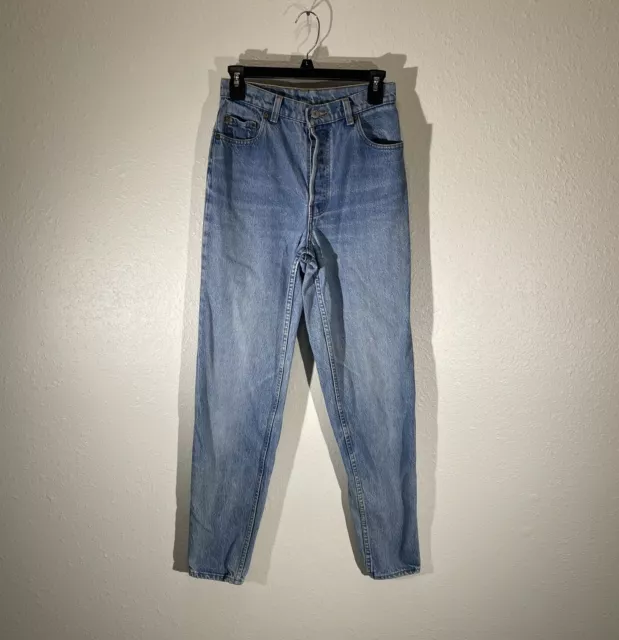 Vintage 90s Levis 501 XX Jeans Womens High Waisted Mom Distressed Denim 24x31