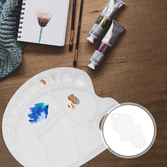 Plastik Palette Kunstpinsel-Sets Tablett Für Aquarellmalerei Pigment