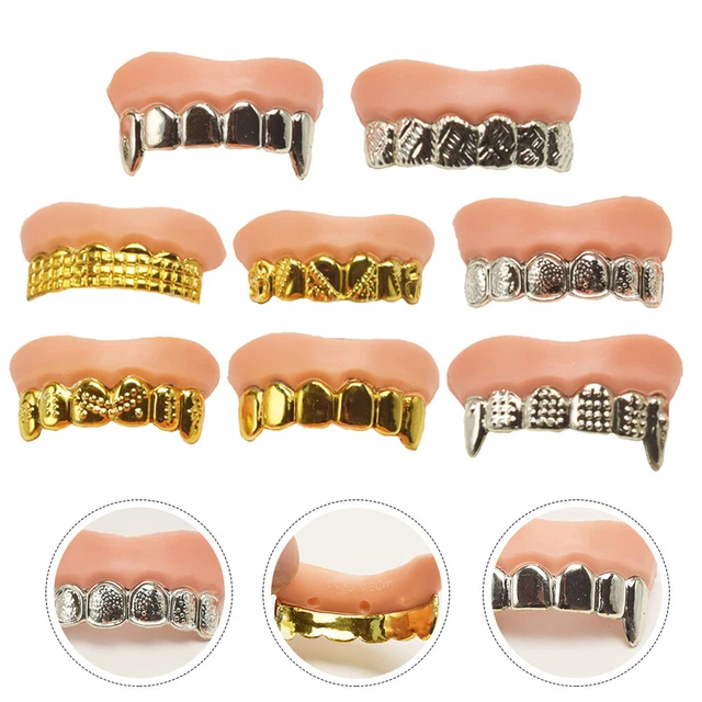 8 Pcs Scherzo Giocattolo Dentiere Di Halloween Oggetti Di Scena