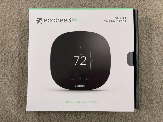 Ecobee3 Lite Smart Programmable WiFi Thermostat - Black (EB-STATE3LT-02)