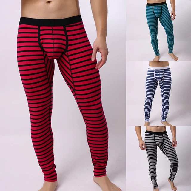 Leggings Lunghi Uomo Intimo Inverno Stretti M-2XL Normali Traspiranti