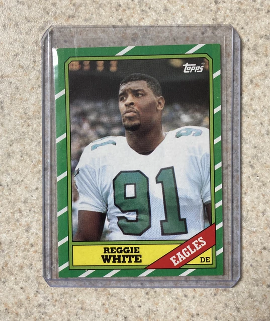 1986 Topps Football Reggie White ROOKIE Card #275 Philadelphia Eagles HOF Miscut