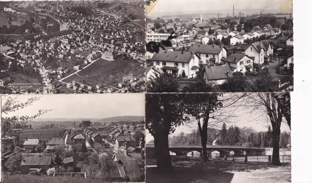 Lot de 4 cartes postales anciennes postcards AUDINCOURT DOUBS 7