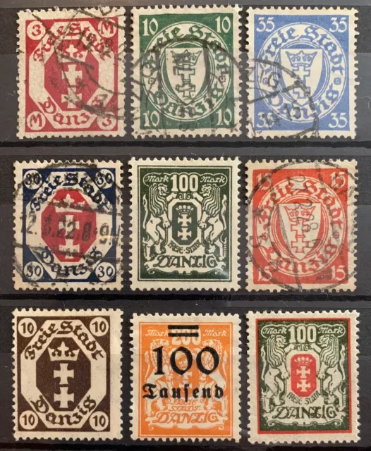 Danzig Gdansk Collection Old German Rare Stamps Used Mint Mix Condition 06080721