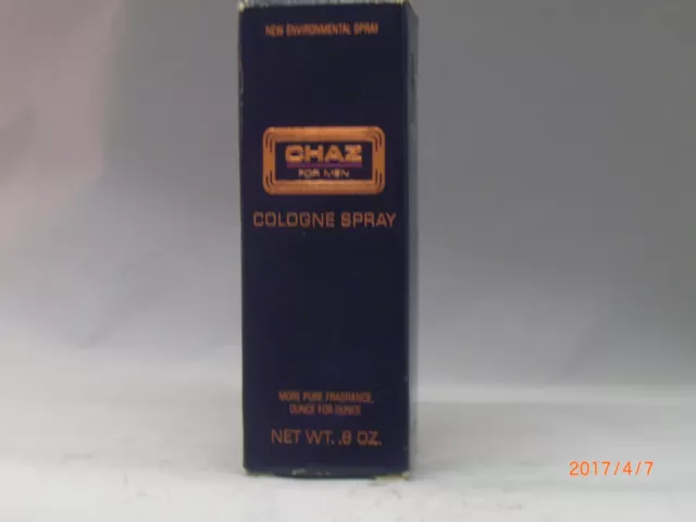 CHAZ FOR MEN COLOGNE SPRAY .8 oz