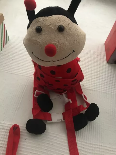 Girls Kids Toddler LADY BUG Baby Safety Harness Buddy Leash