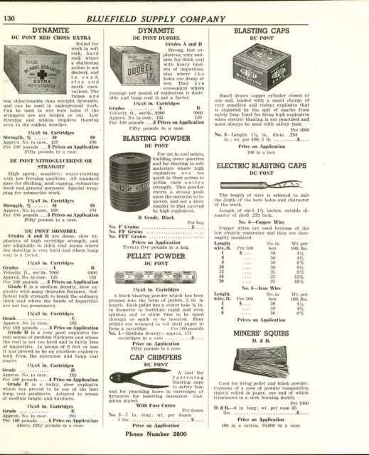 1941 ADVERT Dupont Red Cross Extra Dynamite Duobel Wood Box Nytroglycerine