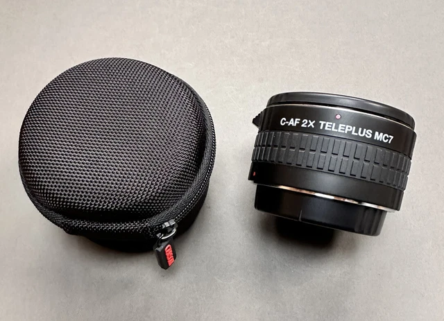 Kenko DGX C-AF 2x Teleplus MC7 Teleconverter For Canon EOS EF Lenses & Case