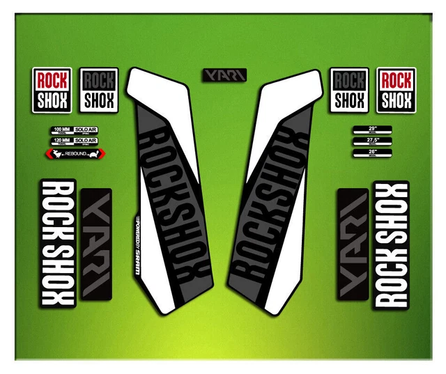 Adesivi Compatibili Adesivi Forcella Rockshox Yari 2016 Elx31 Aufkleber