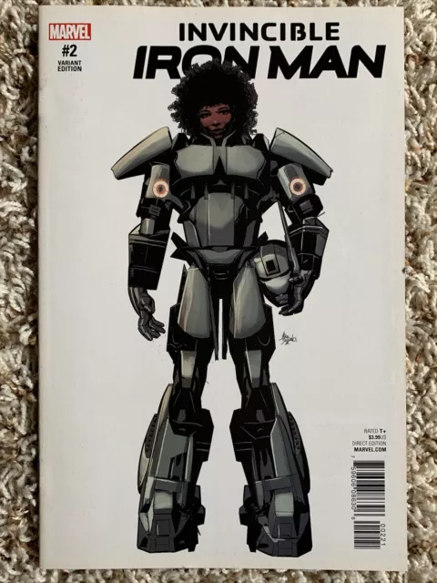 INVINCIBLE IRON MAN #2-Marvel 2017-1:10 Deodato Variant-RIRI- IRONHEART-VF/NM
