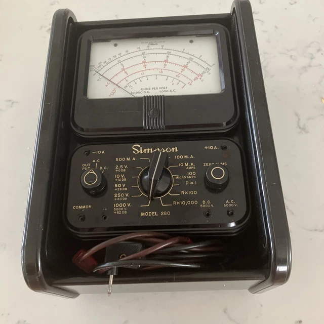 SIMPSON 260 ANALOG Multimeter VoltOhm Test Meter 95.00 PicClick