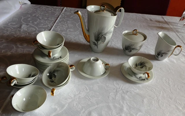 Un servce à café en étan - étans d'Ajou & étans du manor - années 80