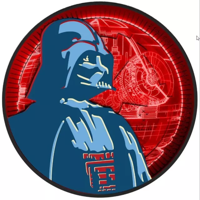 2017 1 OZ SILVER COIN Star Wars niue  darth Vader ruthenium 2$