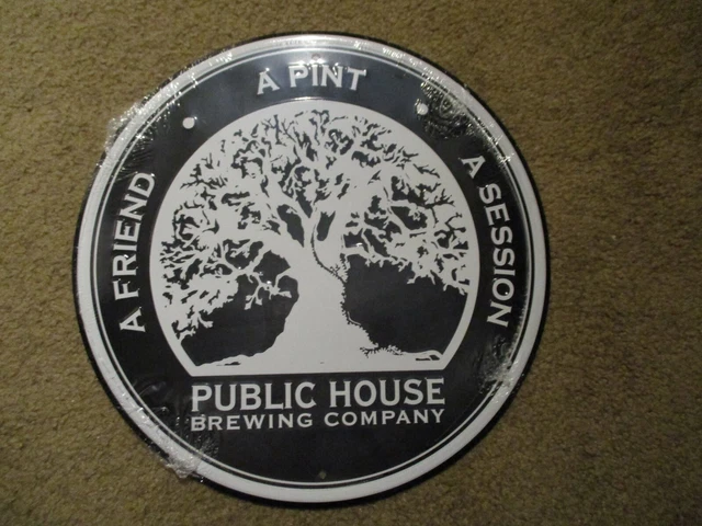PUBLIC HOUSE BREWING Missouri revelation 12 METAL TACKER SIGN craft beer brewery