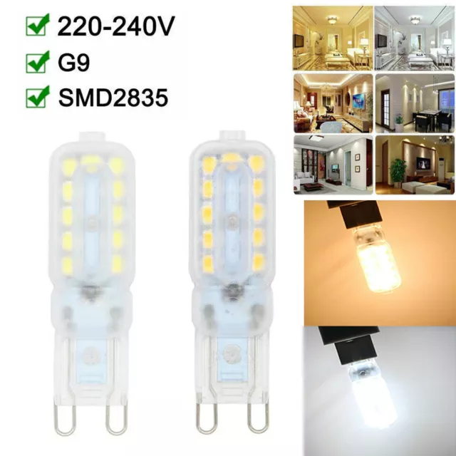 8W G9 LED 2835 SMD Dimmable Capsule Halogen Bulb AC 220-240V Home Kitchen Lamps