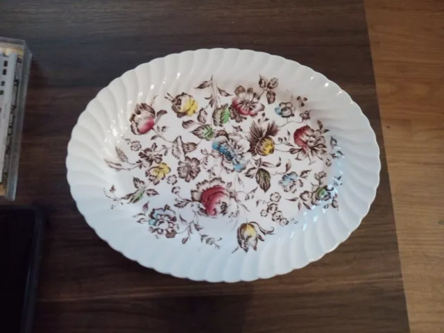 Johnson Brothers Staffordshire Bouquet Vintage 14” Serving Platter Ironstone