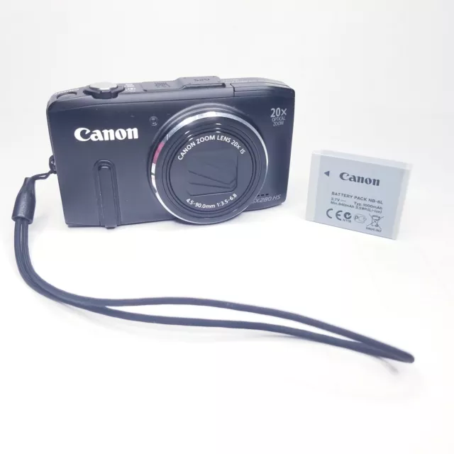 Canon PowerShot SX280 HS 12.1MP Digital Camera Black - Great Condition