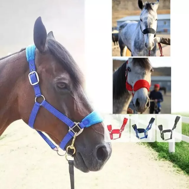 Soft Horse Skin Bridle Adjustable Horse Rein Headstall  Pony