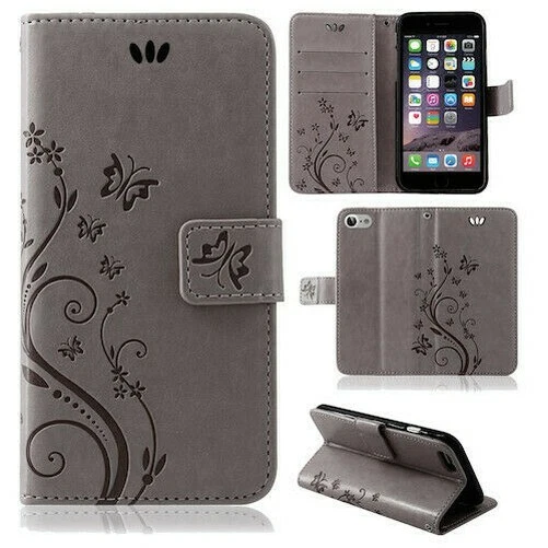 IPHONE Étui Portable pour Téléphone Etui Coque Fleurs Rabattable Livre Housse 11