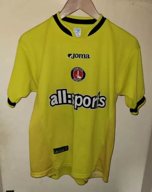 Charlton Athletic FC Away Shirt Parker Size XS Joma  2003/05