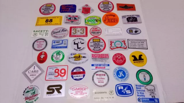 Coal Mine Safety Stickers From The '80s And '90s